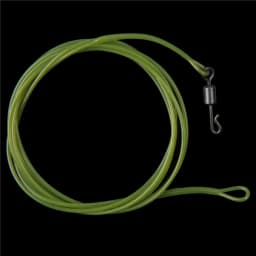 10PCS Fluorocarbon Carp Fishing Leader Line 1M 40LB fishing leading rig with Quick Change Swivel wire leader for fishing tackle