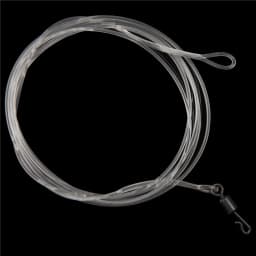 10PCS Fluorocarbon Carp Fishing Leader Line 1M 40LB fishing leading rig with Quick Change Swivel wire leader for fishing tackle