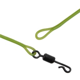 10PCS Fluorocarbon Carp Fishing Leader Line 1M 40LB fishing leading rig with Quick Change Swivel wire leader for fishing tackle