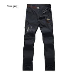 TRVLWEGO Mens Hiking Convertible Pants Waterproof Lightweight Quick Dry Zip Off Fishing Travel Safari Outdoor Cargo Work Trouser