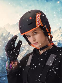 Kufun Ski Helmet Snowboard Winter Sports Cycling Snow Men Women Children Kids Warm Shark Pink Cat Deer White Blue 4-12 Years Old