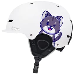 Kufun Ski Helmet Snowboard Winter Sports Cycling Snow Men Women Children Kids Warm Shark Pink Cat Deer White Blue 4-12 Years Old