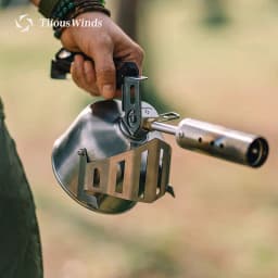 Thous Winds Flat Gas Tank Case Protector Knight 230g Gas Canister Stainless Steel Protective Cover for Outdoor Camping Supplies