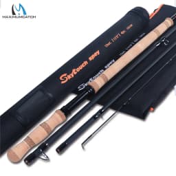 Maximumcatch SkyTouch Switch Spey 11/13/14ft 6-9wt Fly Fishing Rod 30T+40T Carbon Fiber Fast Action Fly Rod with Spare Butt