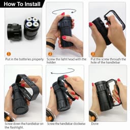 LED Diving Photography Flashlight 30000Lumens Underwater Lighting 100m Waterproof Tactical Torch Snorkel Deep Dives Fill Light