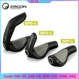 ERGON MTB Grips GP1 GP3 GP5 Ergonomics Rubber Shock-Proof Skid-Proof Lock Bicycle Handles Mountain Bike Grips Cycling Handlebar