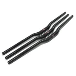 NO TRADEMARK Carbon Handlebar Mountain Bike Bicycle Handlebar Carbon Handlebar MTB 3K 31.8*600 760mm Swallow-Shaped Handlebar