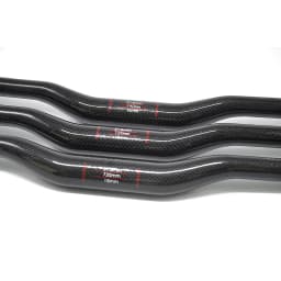 NO TRADEMARK Carbon Handlebar Mountain Bike Bicycle Handlebar Carbon Handlebar MTB 3K 31.8*600 760mm Swallow-Shaped Handlebar