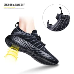 ONEMIX Waterproof Running Shoes for Men Summer Breathable Mesh Unisex Sneakers For Outdoor Slip-on Male Walking Trekking Shoes