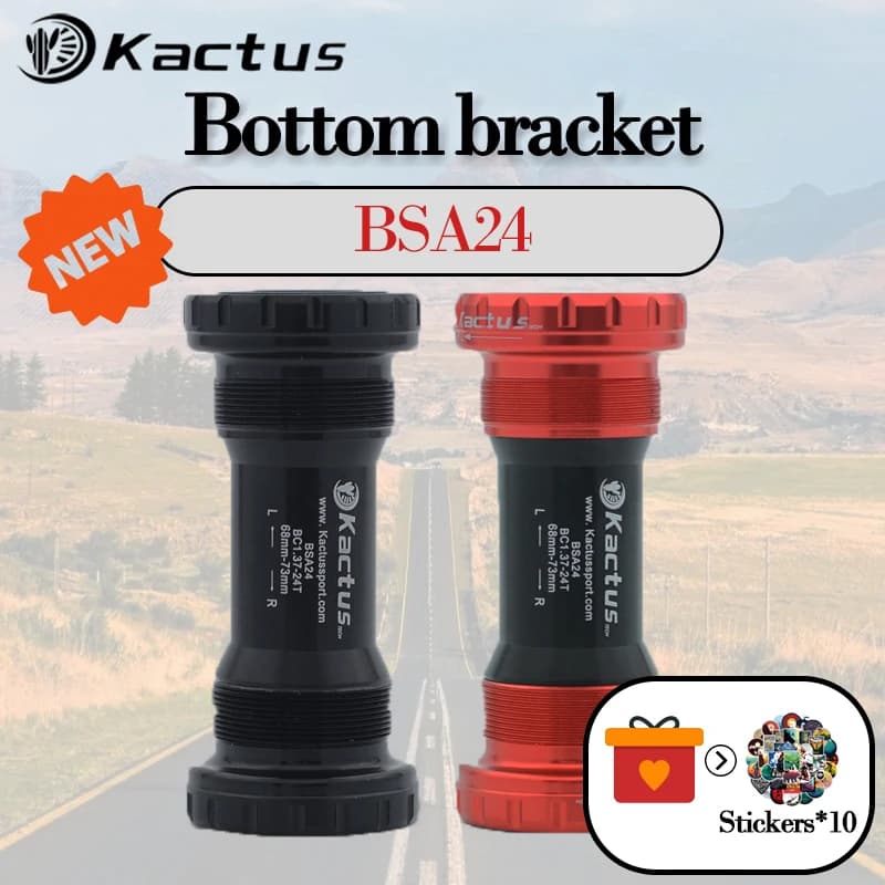 KACTUS BSA24 Bicycle Ceramic Bottom Bracket BSA Thread 68/73 Central Axle Bike Fit for SRAM GXP Crankset MTB Road Bike Parts