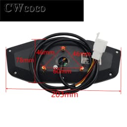 60V 72V Odometer Speedometer Gear Gauge Battery Power Display For Citycoco Electric Scooter Harley Electric Scooter Accessories