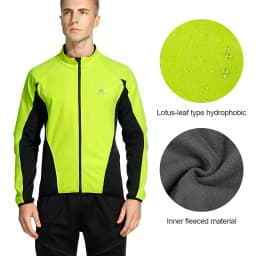 LAMEDA Winter Cycling Jacket Thermal Men’s Fleece Jackets Bicycle Cycling Clothing Windproof Softshell Coat Sport MTB Bike