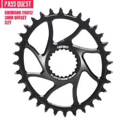PASS QUEST 3mm Offset for Shimano Boost Direct Mount Chainring 6mm Offset for Shimano Deore M6100 M7100 M8100 M9100 ROUND