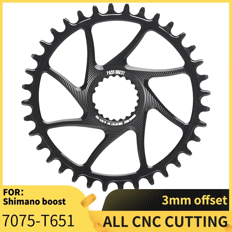 PASS QUEST 3mm offset for Shimano boost direct mount chainring 6mm offset for Shimano deore M6100 M7100 M8100 M9100 ROUND