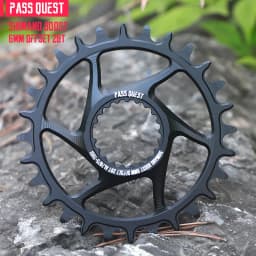 PASS QUEST 3mm Offset for Shimano Boost Direct Mount Chainring 6mm Offset for Shimano Deore M6100 M7100 M8100 M9100 ROUND