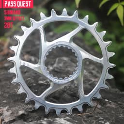 PASS QUEST 3mm Offset for Shimano Boost Direct Mount Chainring 6mm Offset for Shimano Deore M6100 M7100 M8100 M9100 ROUND