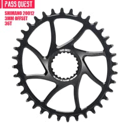 PASS QUEST 3mm Offset for Shimano Boost Direct Mount Chainring 6mm Offset for Shimano Deore M6100 M7100 M8100 M9100 ROUND