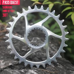PASS QUEST 3mm Offset for Shimano Boost Direct Mount Chainring 6mm Offset for Shimano Deore M6100 M7100 M8100 M9100 ROUND