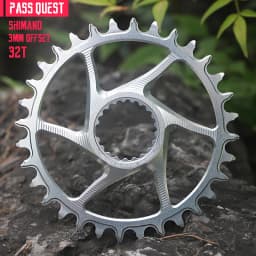 PASS QUEST 3mm Offset for Shimano Boost Direct Mount Chainring 6mm Offset for Shimano Deore M6100 M7100 M8100 M9100 ROUND