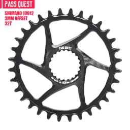 PASS QUEST 3mm Offset for Shimano Boost Direct Mount Chainring 6mm Offset for Shimano Deore M6100 M7100 M8100 M9100 ROUND