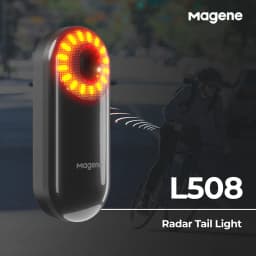 Magene Radar Bike Tail Light L508 Bicycle Rear Brake Sensing Lamp Saddle Seatpost ChargingEbike Waterproof LED Cycling Taillight