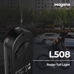 Magene Radar Bike Tail Light L508 Bicycle Rear Brake Sensing Lamp Saddle Seatpost ChargingEbike Waterproof LED Cycling Taillight