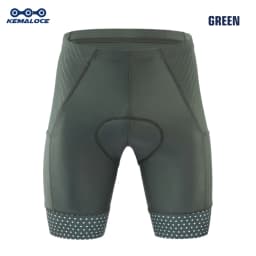 KEMALOCE Cycling Shorts Men Blank Black&Grey&Red Gel Pad Summer Bike Shorts Road Racing Compression Reflective Bicycle Knicker