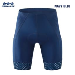 KEMALOCE Cycling Shorts Men Blank Black&Grey&Red Gel Pad Summer Bike Shorts Road Racing Compression Reflective Bicycle Knicker