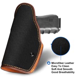 Handmake IWB Universal Leather Holster G43/G19 Fit For More than 100 Brown Conceal Carry Case Bags,Right hand