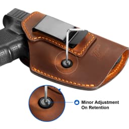 Handmake IWB Universal Leather Holster G43/G19 Fit For More than 100 Brown Conceal Carry Case Bags,Right hand