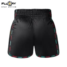 Fluory Muay Thai Boxing Shorts Colorful Line Rose Embroidery Women's Fitness Gym Sportswear Active Wear Casual Pants