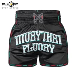 Fluory Muay Thai Boxing Shorts Colorful Line Rose Embroidery Women's Fitness Gym Sportswear Active Wear Casual Pants