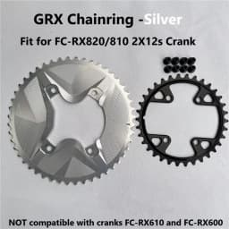 Gravel Bike Chainrings Set Round for Chainring Set 2-speed Round AERO for Shimano GRX 820/810 Shimano Asymmetric