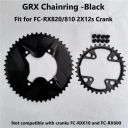 Gravel Bike Chainrings Set Round for Chainring Set 2-speed Round AERO for Shimano GRX 820/810 Shimano Asymmetric