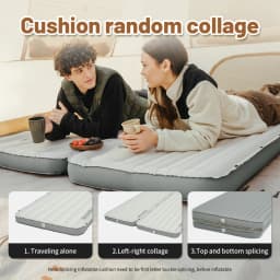 Naturehike Libamboo Inflatable Cushion Camping Ultralight Mat Outdoor Foot Pump Sleeping Pad 2 In 1 Backpacking Air Mattress