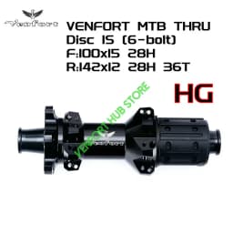 2022 NEW Black VENFORT 240 EXP 180 MTB Bike 28H Naben 6-bolt In Front 100*15 Rear142 *12mm 100/135mmUltra Light MTB HUB