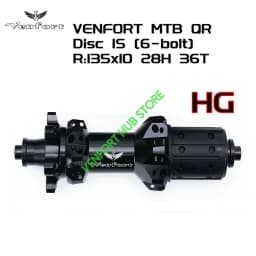 2022 NEW Black VENFORT 240 EXP 180 MTB Bike 28H Naben 6-bolt In Front 100*15 Rear142 *12mm 100/135mmUltra Light MTB HUB