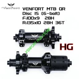 2022 NEW Black VENFORT 240 EXP 180 MTB Bike 28H Naben 6-bolt In Front 100*15 Rear142 *12mm 100/135mmUltra Light MTB HUB
