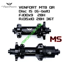 2022 NEW Black VENFORT 240 EXP 180 MTB Bike 28H Naben 6-bolt In Front 100*15 Rear142 *12mm 100/135mmUltra Light MTB HUB