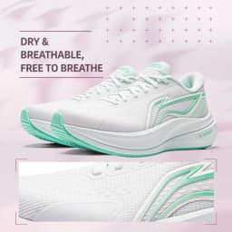 Li-Ning Women's YUEYING 5 Optimized Cushion Running Shoes with Wide Toe Box TEMPO BOUNSE Reflective LiNing Sneaker ARHW004