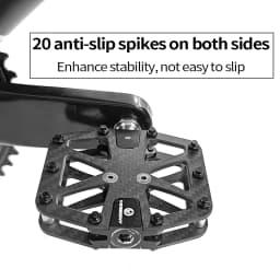 BXT Ultralight Carbon Fiber Bicycle Pedals Titanium Axle 3 Bearings Pedals MTB Road Bike Lightweight Flat Pedals