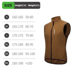 WOSAWE Unisex Cycling Jacket Water-Resistant Lightweight Men's Windbreaker Dual-Headed YKK Zipper Reflective