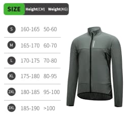 WOSAWE Unisex Cycling Jacket Water-Resistant Lightweight Men's Windbreaker Dual-Headed YKK Zipper Reflective