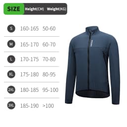 WOSAWE Unisex Cycling Jacket Water-Resistant Lightweight Men's Windbreaker Dual-Headed YKK Zipper Reflective