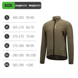 WOSAWE Unisex Cycling Jacket Water-Resistant Lightweight Men's Windbreaker Dual-Headed YKK Zipper Reflective