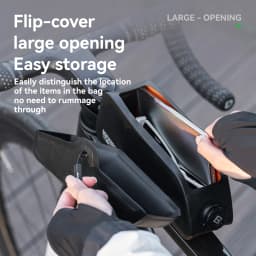 ROCKBROS ROAD TO SKY Waterproof Bike Top Tube Bag Cycling Frame Bag for Bicycle Accessories Storage Lightweight