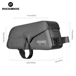 ROCKBROS ROAD TO SKY Waterproof Bike Top Tube Bag Cycling Frame Bag for Bicycle Accessories Storage Lightweight