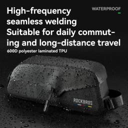 ROCKBROS ROAD TO SKY Waterproof Bike Top Tube Bag Cycling Frame Bag for Bicycle Accessories Storage Lightweight
