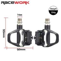 RACEWORK Road Bike Pedal Sealed Bearings Sagging Ultra-light Nylon Self-locking SPD System Road Bicycle Pedals