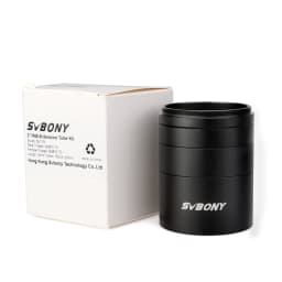 SVBONY 2" M48 Extension Tube Kit 5/10/15/30mm M48x0.75 on Both Sides for Astronomy Professional Telescope Astrophotography SV119
